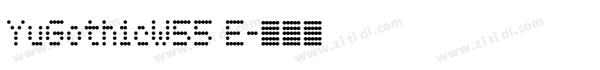 YuGothicW55 E字体转换